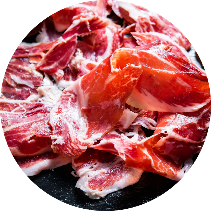 Plato de jamón serrano